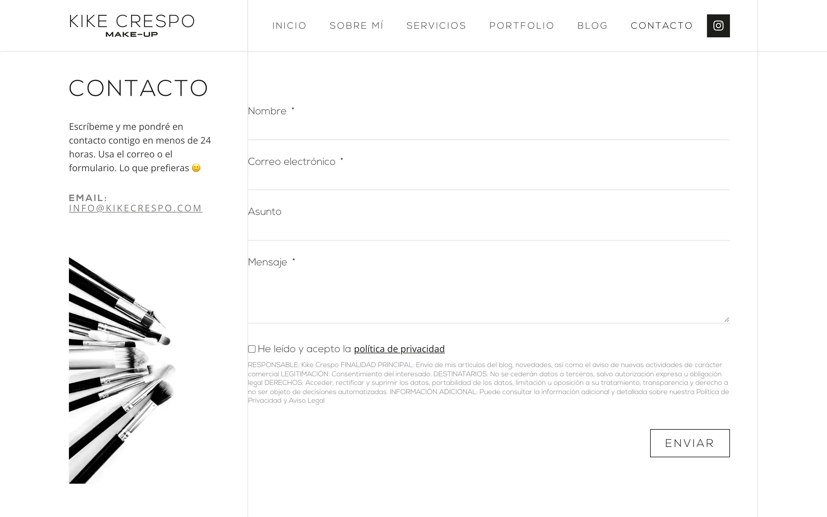 Formulario de contacto de kikecrespo.com